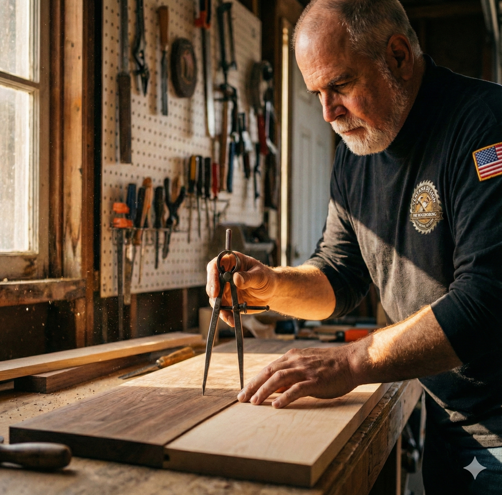 Laying out Dovetails with Dividers
